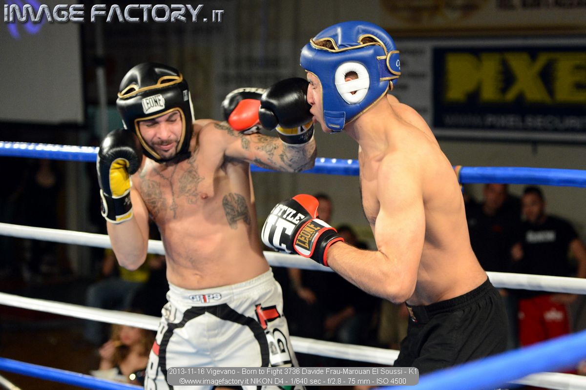 2013-11-16 Vigevano - Born to Fight 3736 Davide Frau-Marouan El Soussi - K1